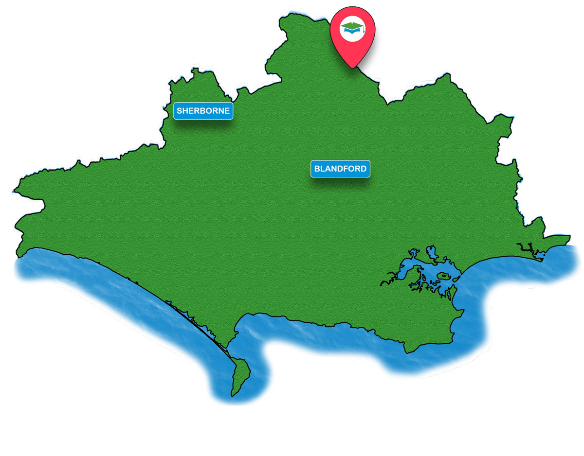 School trip Isle of Wight location map for Shaftesbury Abbey Museum